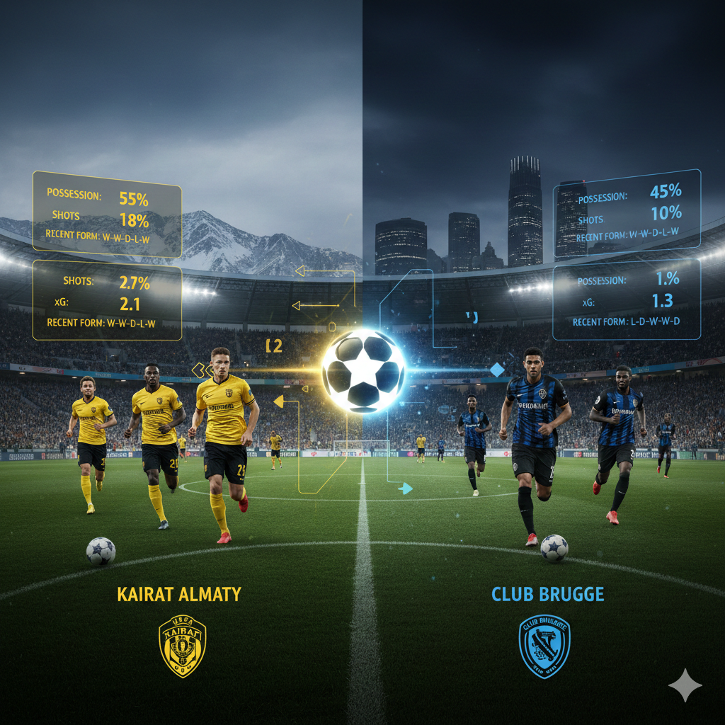Kairat vs Club Brugge Champions League