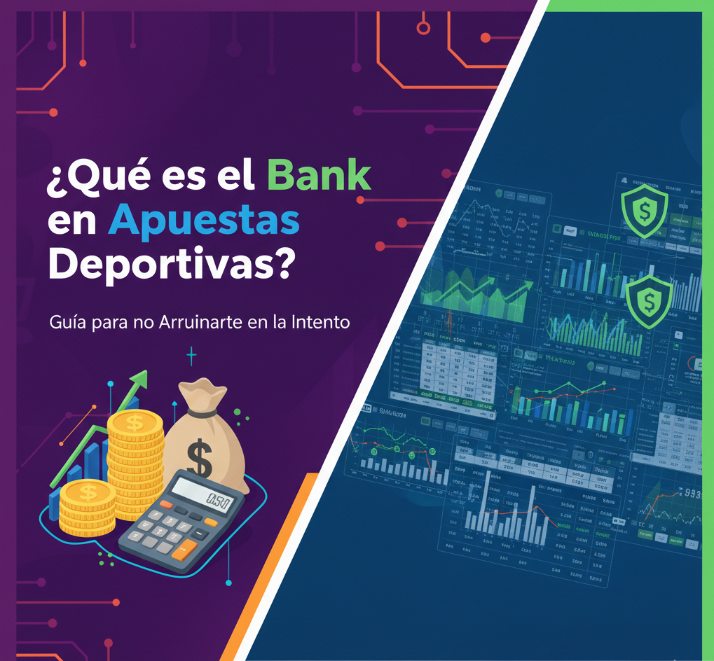 Infografía sobre la gestión del bank en apuestas deportivas en Colombia